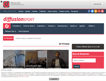 Tablet Screenshot of diffusionsport.com